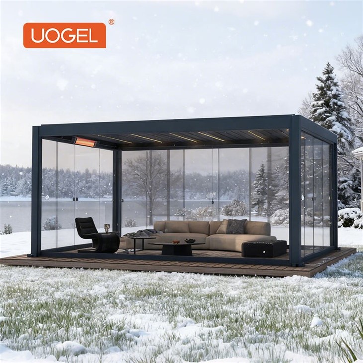 25.11.7-freestanding aluminum automatic louvered pergola-1